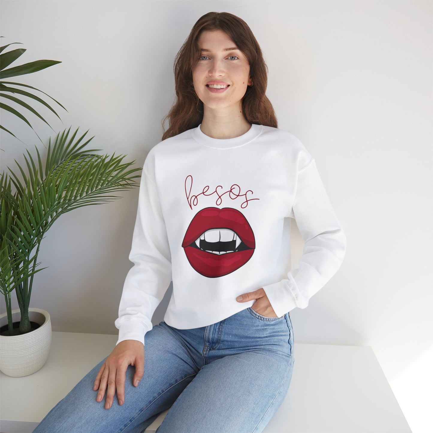 Vampire Kiss Unisex Heavy Blend™ Crewneck Sweatshirt