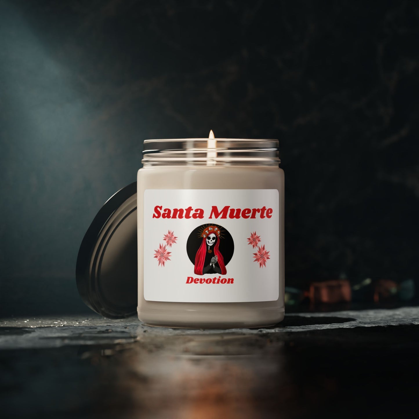 Santa Muerte Devotion Candle Scented Soy Candle, 9oz