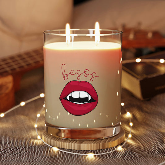 Besos Scented Candle - Full Glass, 11oz