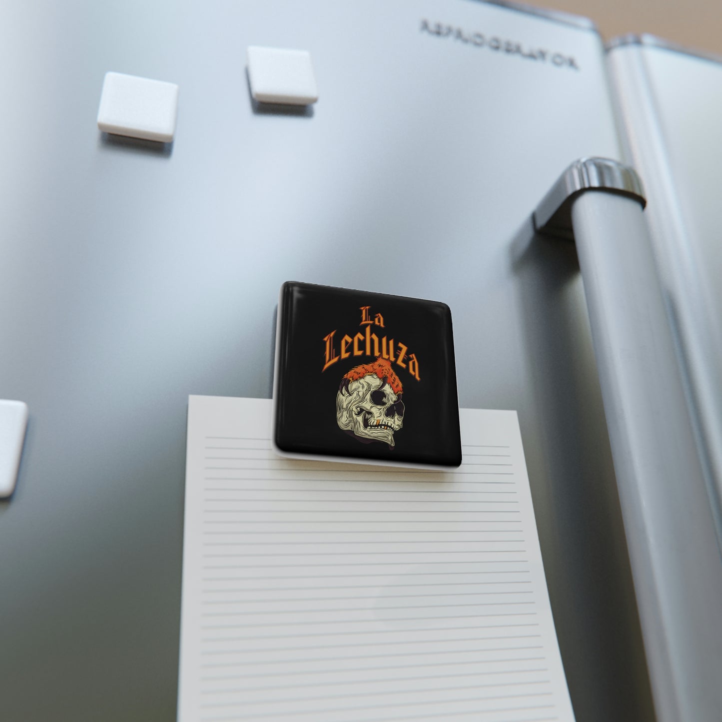 La Lechuza Porcelain Magnet, Square