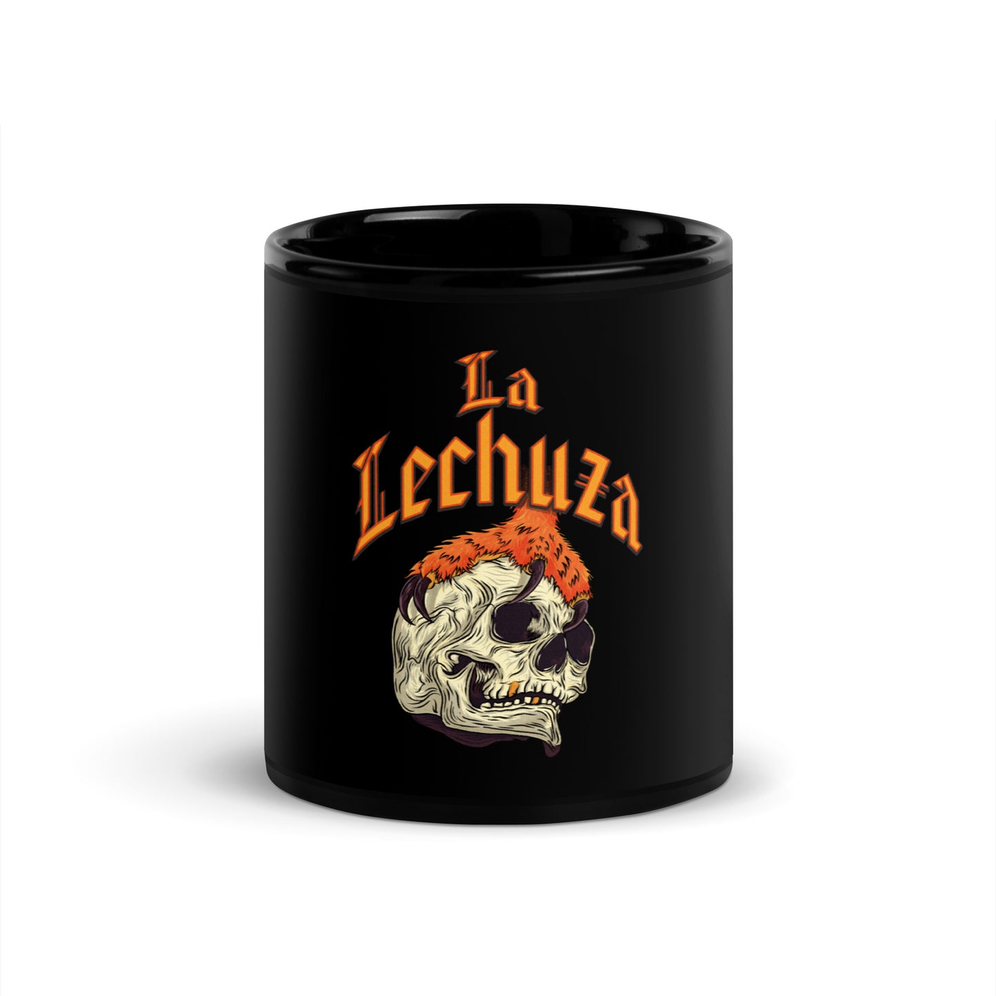La Lechuza Black Glossy Mug