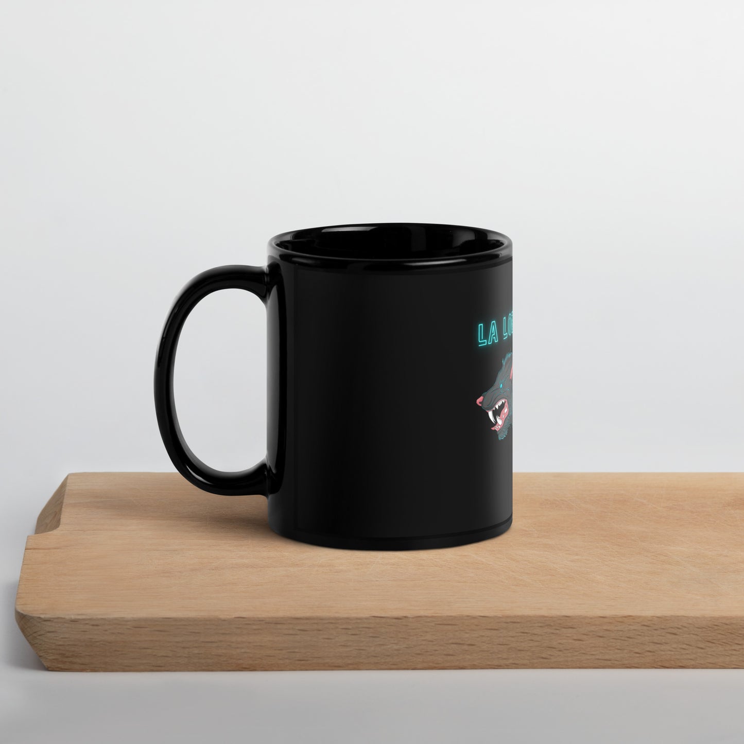 Lobo Black Glossy Mug