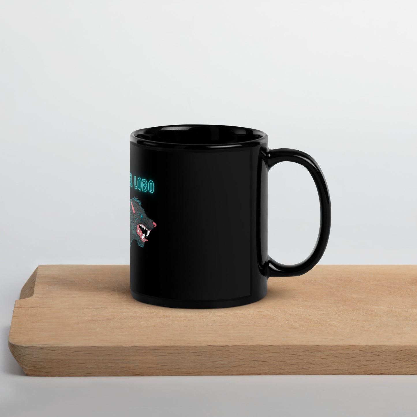 Lobo Black Glossy Mug