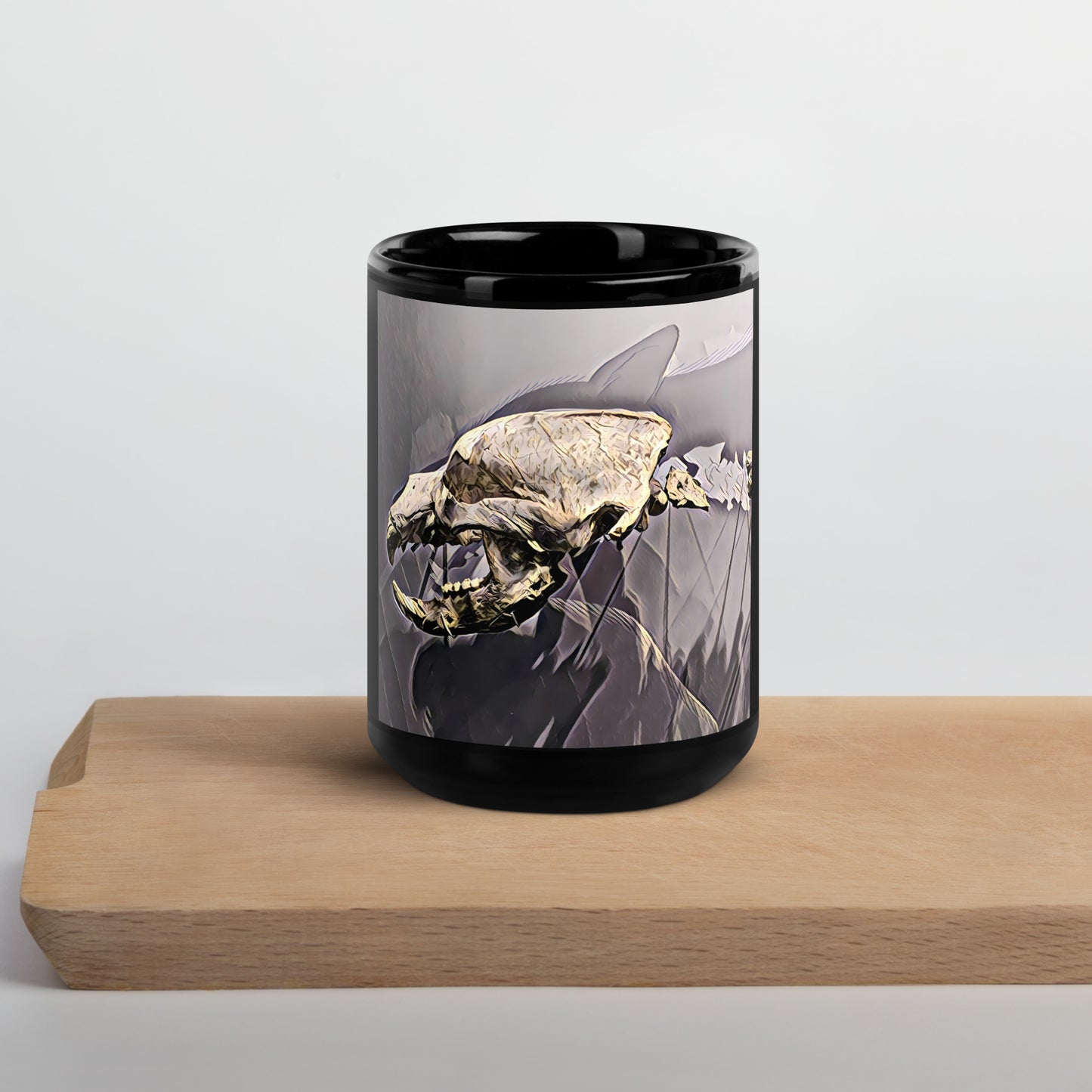 Saber Black Glossy Mug