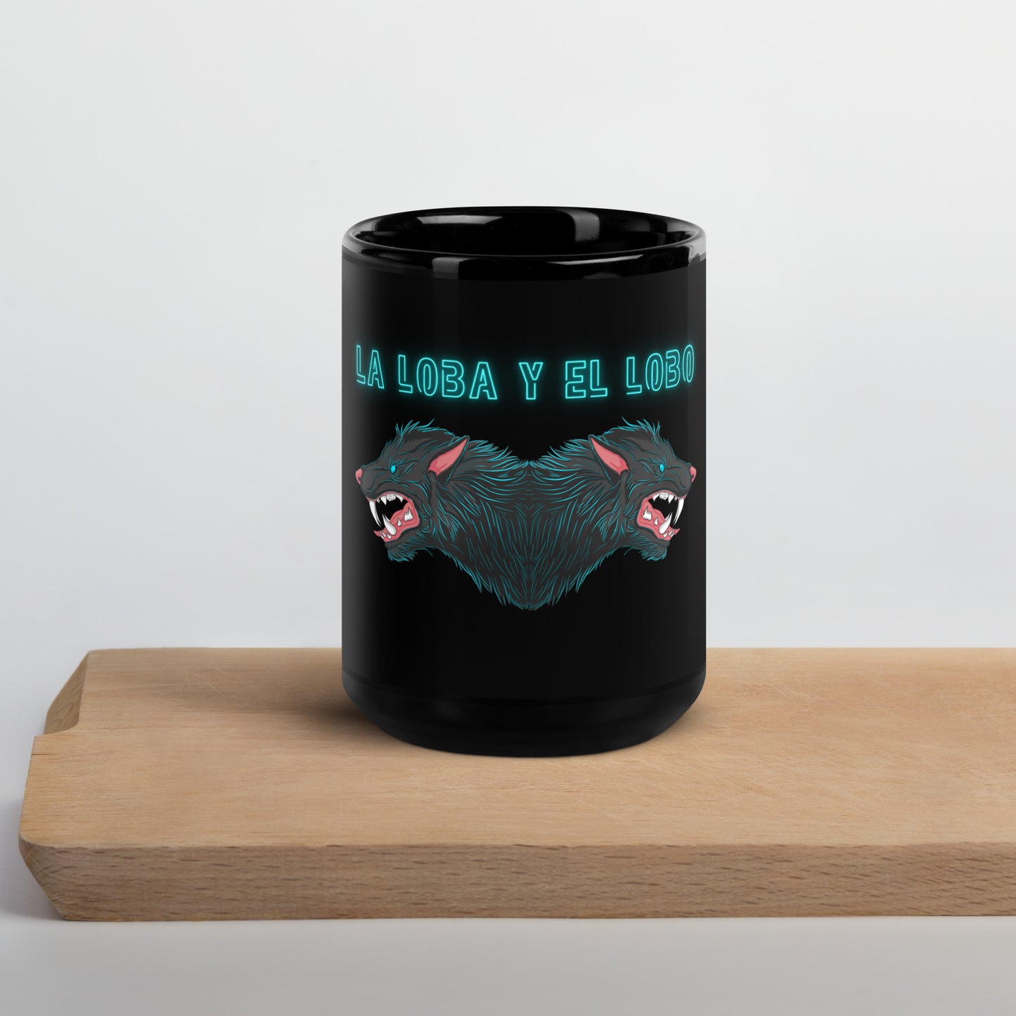 Lobo Black Glossy Mug
