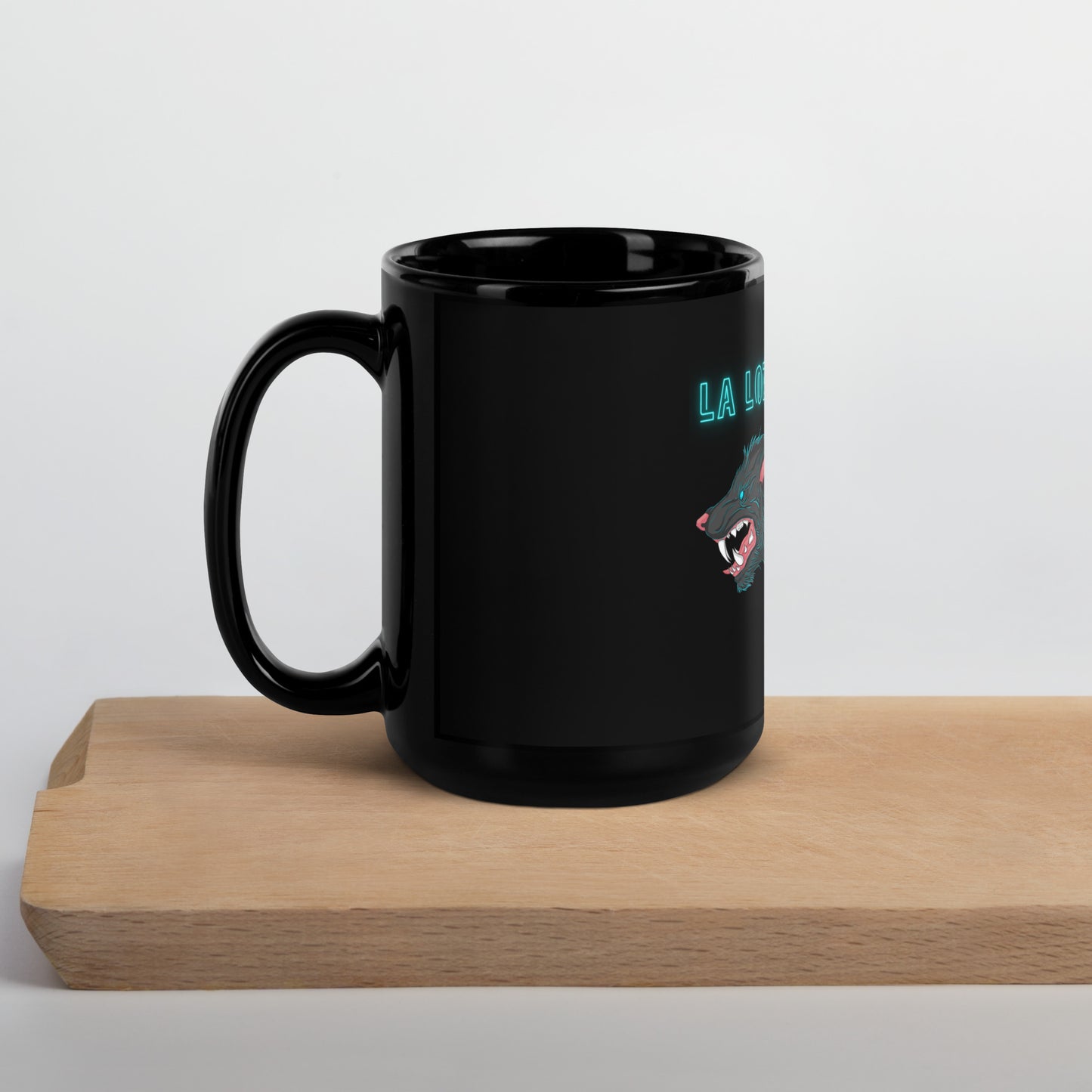 Lobo Black Glossy Mug