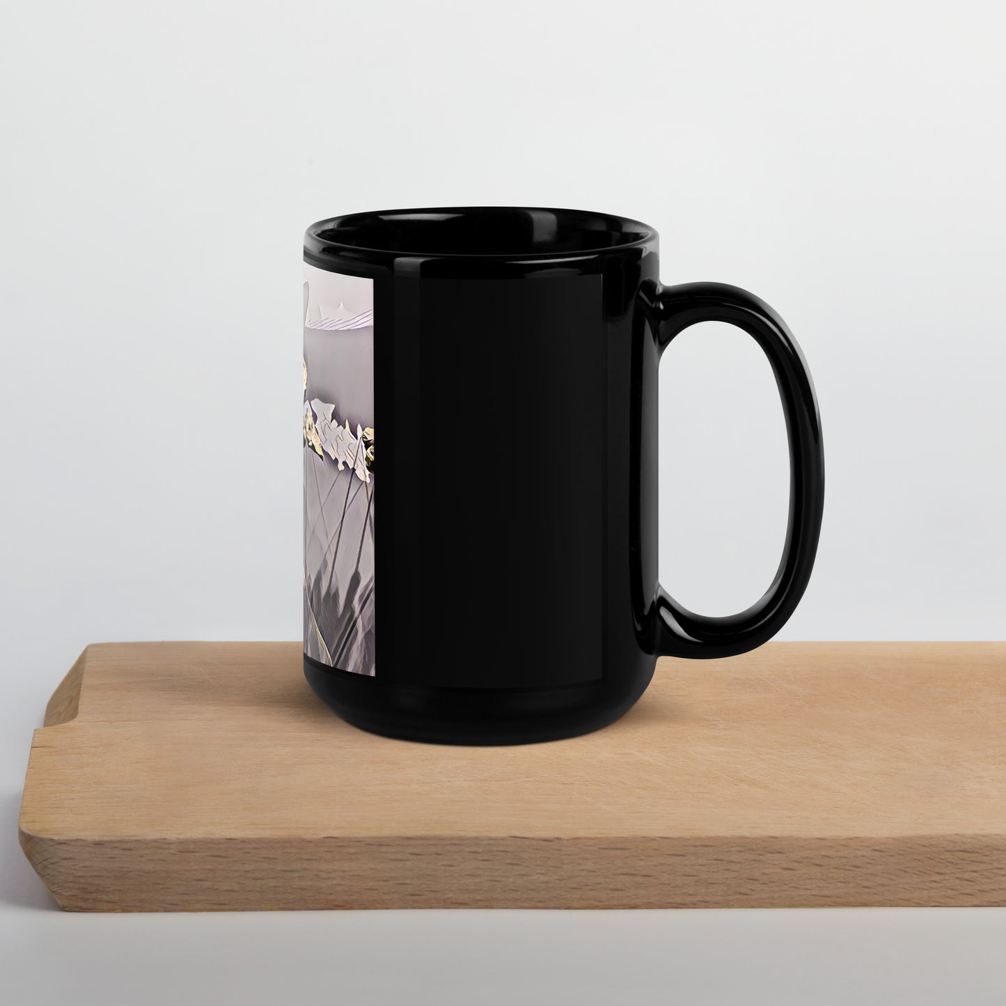 Saber Black Glossy Mug