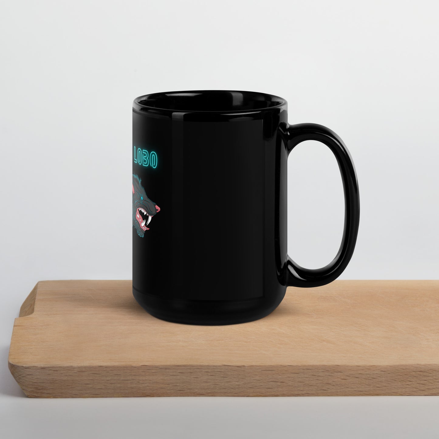 Lobo Black Glossy Mug