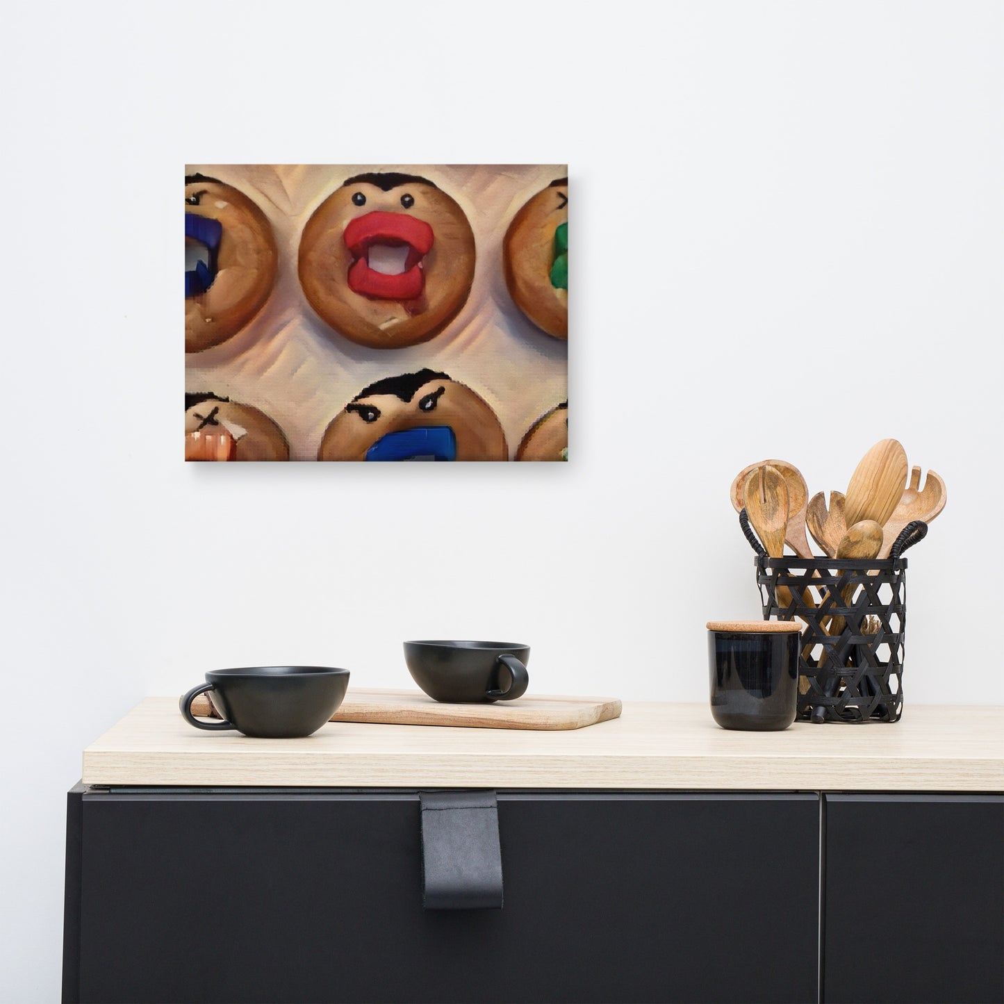 Vampire Donut Canvas