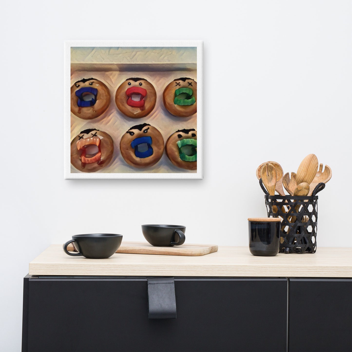 Vampire Donut Canvas