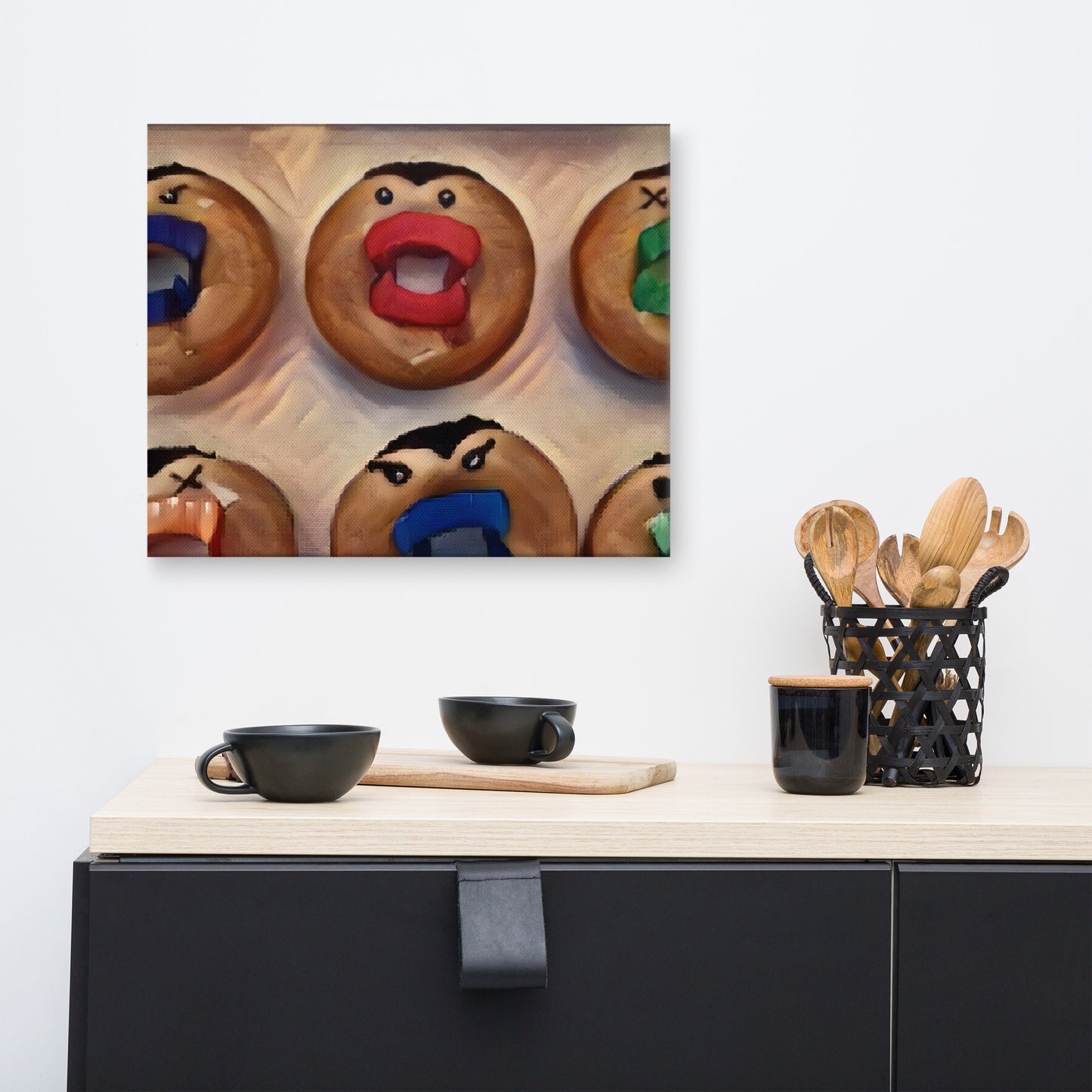 Vampire Donut Canvas