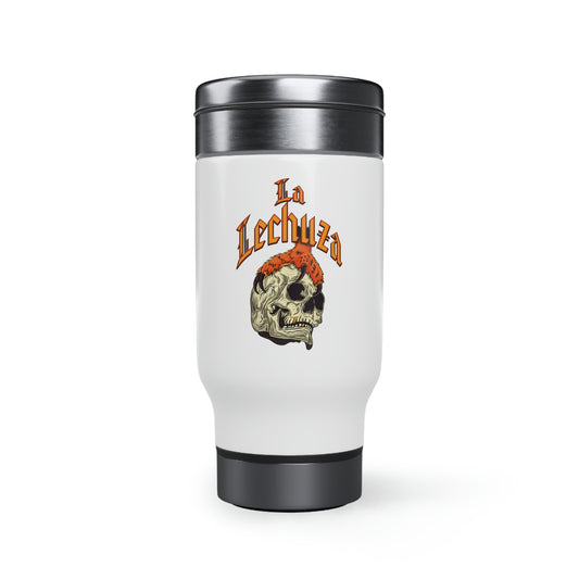 La Lechuza Stainless Steel Travel Mug with Handle, 14oz