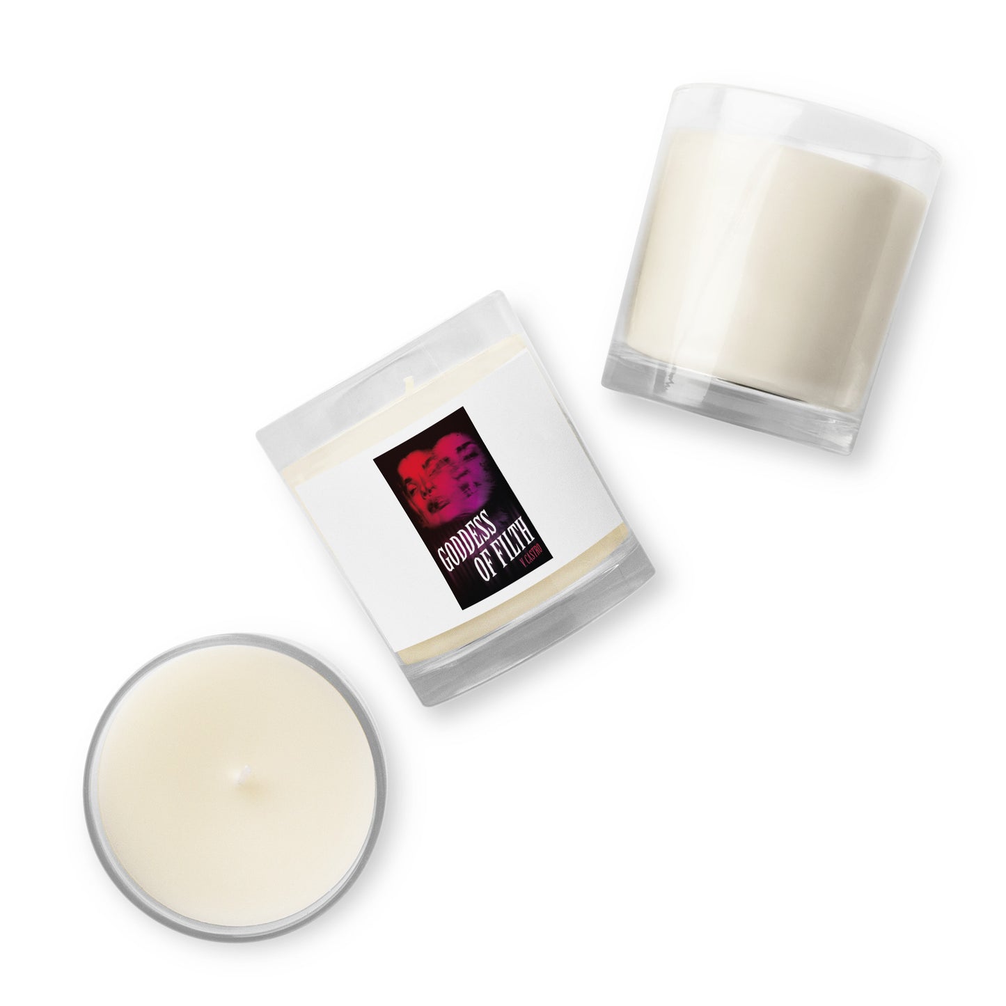 Goddess of Filth glass jar soy wax candle