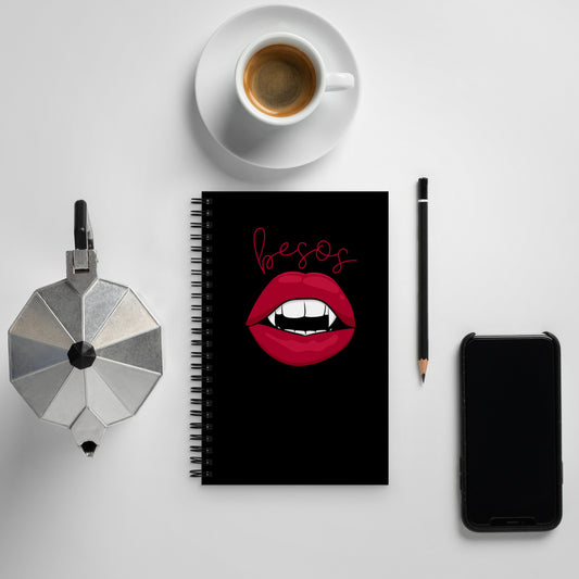 Vampire Besos spiral notebook