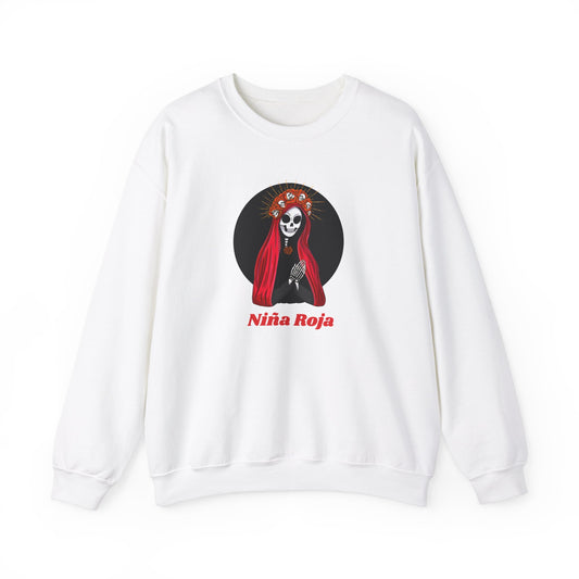 Santa Muerte Niña Roja Unisex Heavy Blend™ Crewneck Sweatshirt