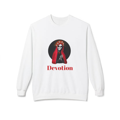 Santa Muerte Devotion Unisex Midweight Softstyle Fleece Crewneck Sweatshirt