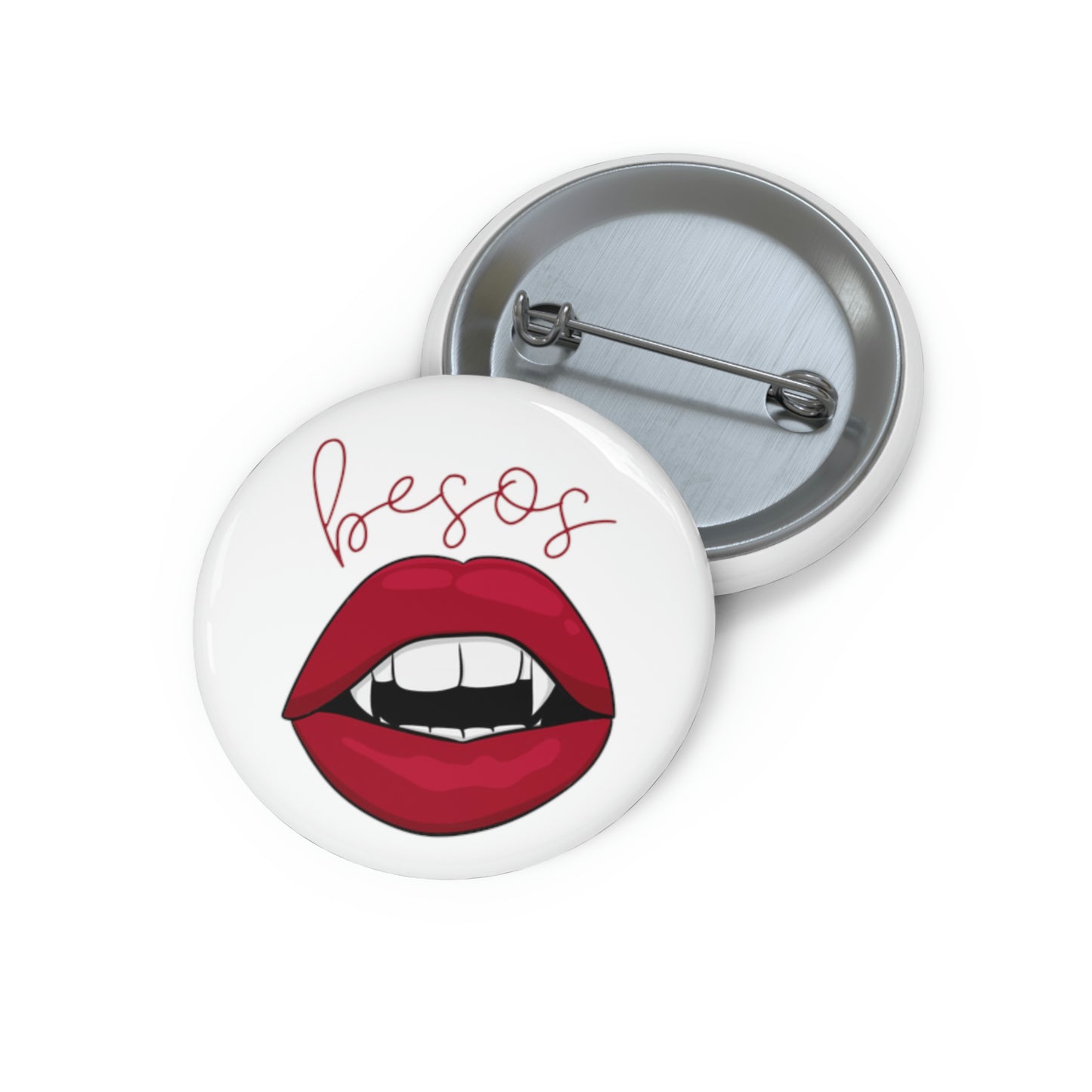 Vampire Besos Pin Button