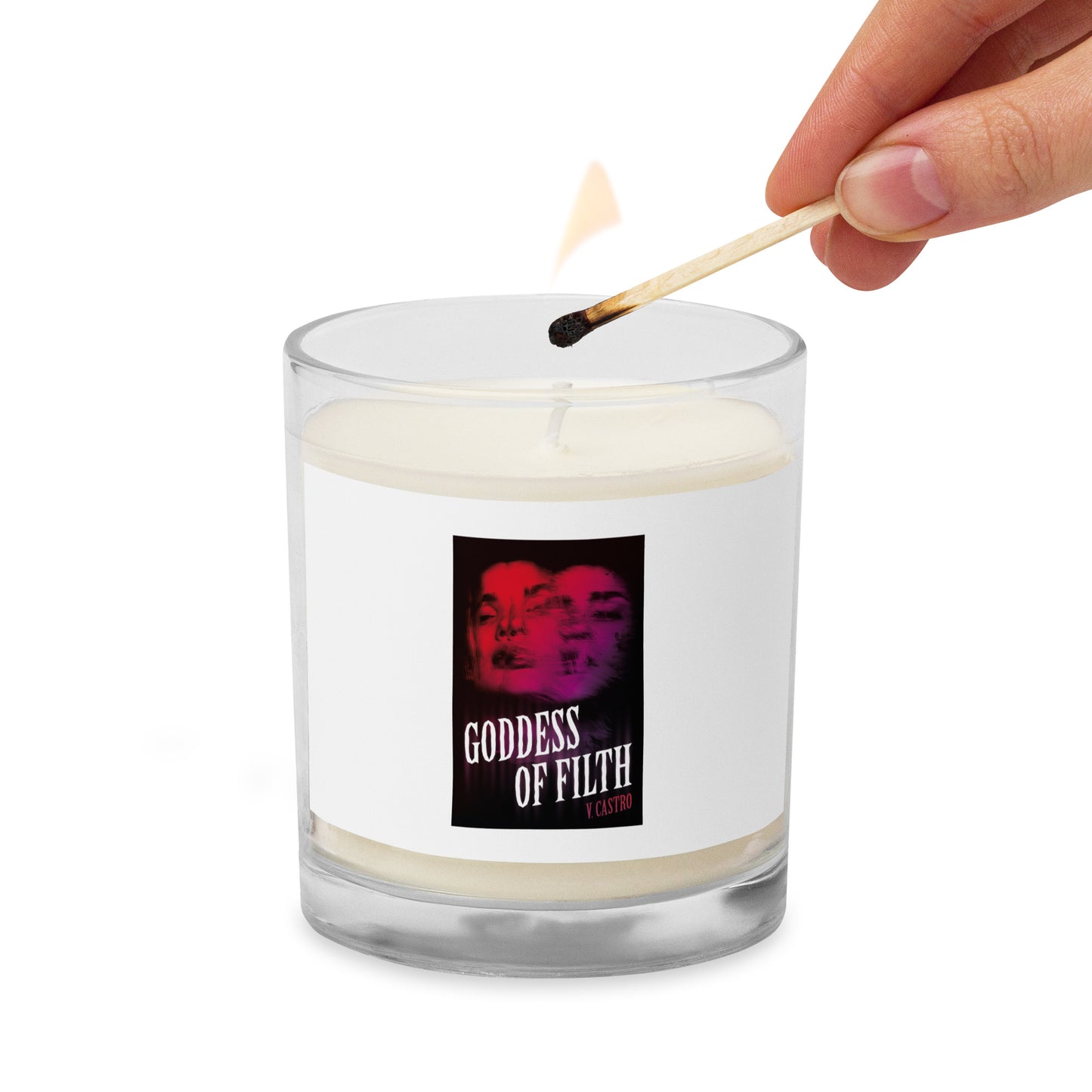 Goddess of Filth glass jar soy wax candle