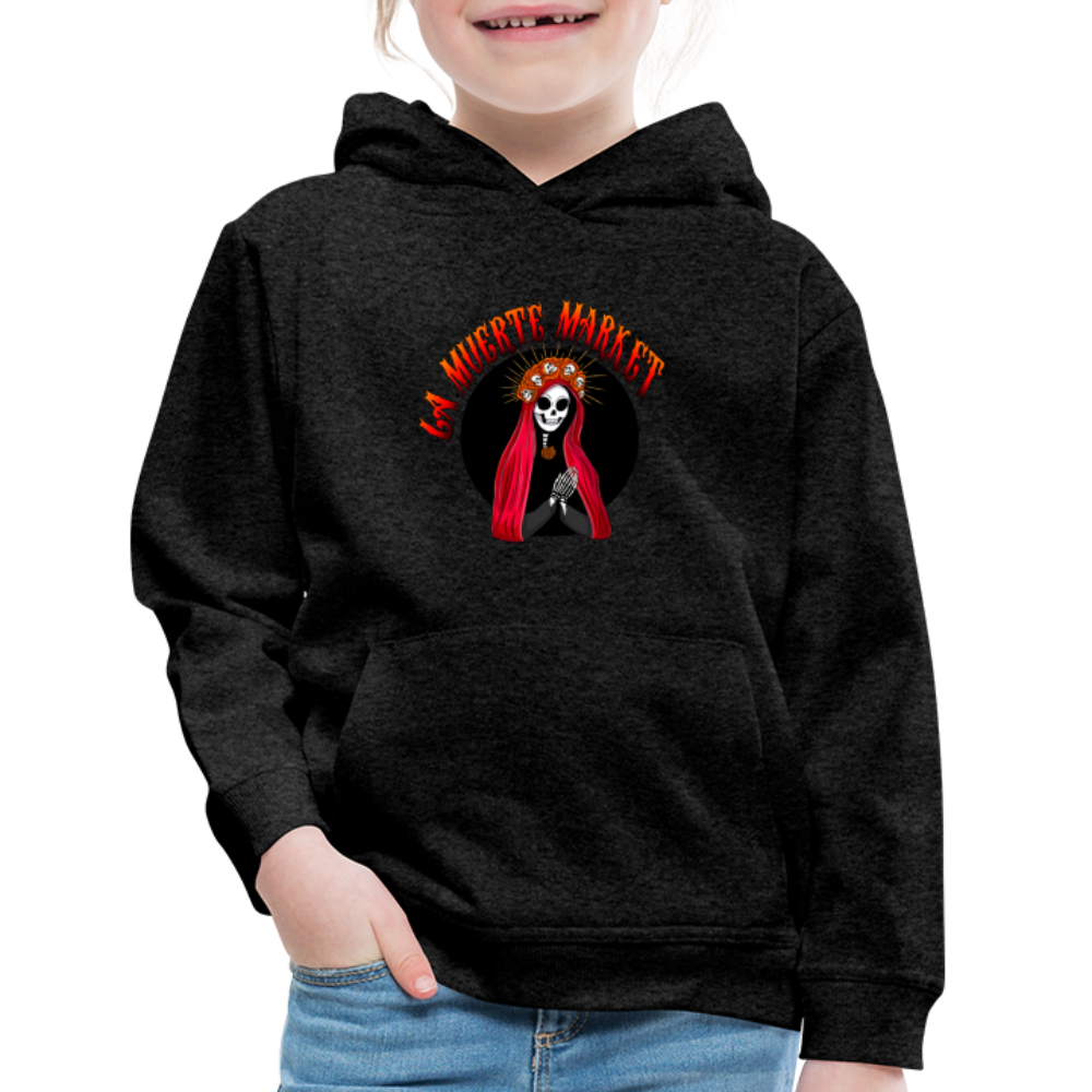 La Muerte Kids‘ Premium Hoodie - charcoal grey