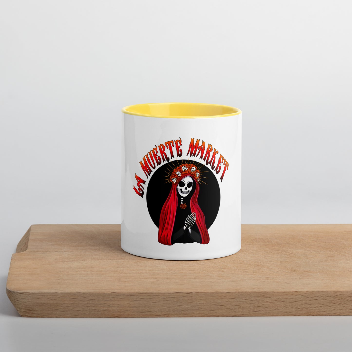 La Muerte Market Mug with Color Inside