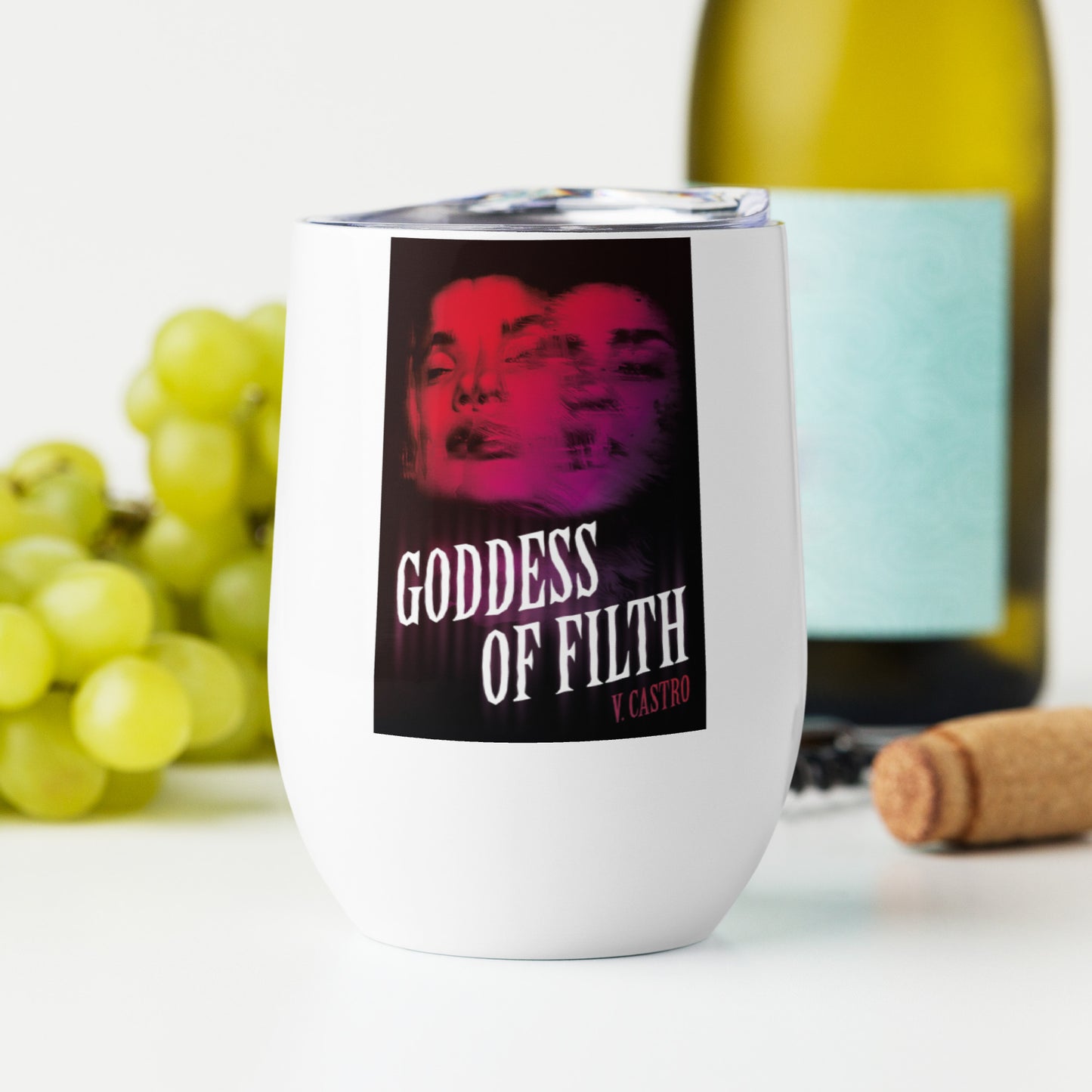 Goddess of Filth Wine tumbler